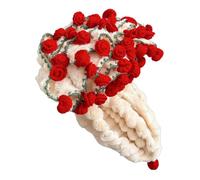 Bouquet Throw Blanket Romantic Crochet and Knitted Bouquet