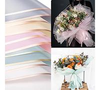 Bouquet Wrapping Paper 20 Sheet, 5 Color Waterproof Flower Wrapping Paper Florist Packaging Paper for Wedding Birthdays Party Decoration Gift Wrap DIY Arts Crafts, 58cm (A)