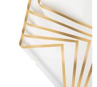 Bouquet Wrapping Paper 20 Sheets Flower Wrapping Paper, Waterproof Bouquet Packaging - Perfect for DIY Weddings & Birthdays For the party(White)