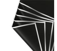 Bouquet Wrapping Paper 20 Sheets Flower Wrapping Paper, Waterproof Bouquet Packaging - Perfect for DIY Weddings & Birthdays For the party(Dark-Black)