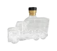 Bourbon Decanter | 375ml Vintage Liquor Pourer | Classic Vehicle Glass Container | Semi-Truck Whiskey Gift Bottle with Fun Stopper | Collectible for Parties, Weddings, Bars, Home