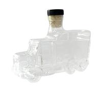 Bourbon Decanter | 375ml Vintage Liquor Pourer | Classic Vehicle Glass Container | Semi-Truck Whiskey Gift Bottle with Fun Stopper | Collectible for Parties, Weddings, Bars, Home