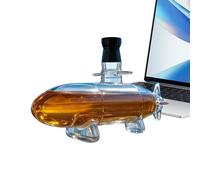 Bourbon Decanter | Submarine Sculpture Wine Bottle,Submarine Shape Whiskey Decanter for Housewarming Camping Bar Party Wedding Home