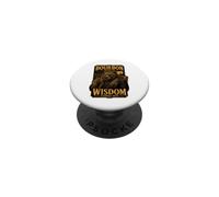 Bourbon Goes In Wisdom Comes Out Bear PopSockets Adhesive PopGrip