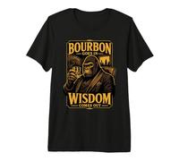 Bourbon Goes in Wisdom Comes Out Gorilla Premium T-Shirt