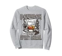 Bourbon Is My Spirit Animal Kentucky Whiskey Funny Drinking Sweatshirt
