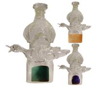 Bourbon Liquor Container - Hunting Dog Art, Glass Alcohol Storage | Sealed Elegant Craft Feature, Canine Figurine Decoration, Tabletop Bar Display Living Room Office Gift Idea