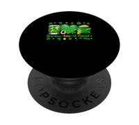 Bourbon Love St. Patrick's Day Shamrocks Irish Funny Drinker PopSockets Adhesive PopGrip
