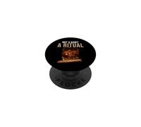Bourbon Not A Habit A Ritual Whiskey Cigar PopSockets Adhesive PopGrip