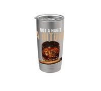 Bourbon Not A Habit A Ritual Whiskey Cigar Stainless Steel Insulated Tumbler
