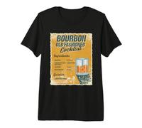 Bourbon Old Fashioned Cocktail Recipe Premium T-Shirt