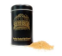 Bourbon Smoked Cornish Sea Salt (Coarse) | 150g | Cut to the Smoke | Artisan salt | Boldly tripple smoked for deep flavor | Refillable tin | no artificial preservatives