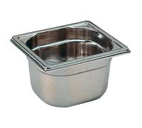 Matfer Bourgeat Stainless Steel 1/6 Gastronorm Tray 100mm