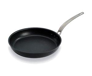 Bourgeat 668532 Elite Pro Non-Stick Frypan 320mm(32cm), White,Silver | Heats evenly across the pan surface for consistent commercial cooking, with an ergonomic handle for comfortable grip.