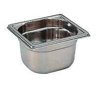 Bourgeat K074 Gastronorm Pan, 1/6, Stainless Steel, 2.2 L, 176 mm Length x 162 mm Width x 150 mm Deep