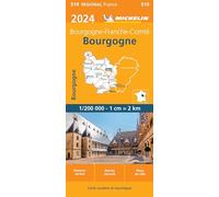 Bourgogne - Franche-Comté 2024 (519): wegenkaart schaal 1:200.000 (Régional France)