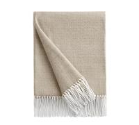 BOURINA Diamond Lattice Bed Decorative Throw Blanket Faux Cashmere Lightweight Soft Cozy Couch Chair Sofa Fringe Throw Blankets 127 x 152cm,Beige