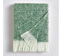 BOURINA Faux Mohair Throw Blanket Green 127 x 152cm