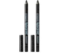 Bourjois Contour Clubbing Waterproof Eye Pencil Eyeliner and Eyeshadow 48 Atomic Black, 1.2g (Pack of 2)