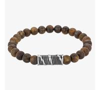 Bourne and Wilde Mens Brown Bronzite Bead Bracelet UR12-13