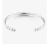 Bourne and Wilde Stainless Steel Pyramid Pattern Cuff Bangle OSB-6154S-MATT