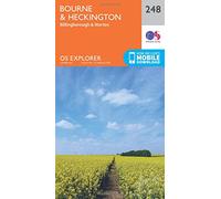 Explorer 248 Bourne & Heckington Map With Digital Version, Orange One Size