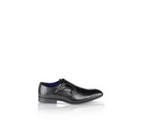 Silver Street London Men's Bourne Monk Formal/Office Leather Shoe (7 UK, Black)