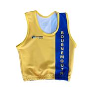 Bournemouth Athletic Club Kit Crop Top - Gold/Blue / L
