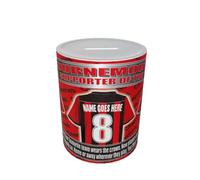 Bournemouth Football Shirt Personalised Ceramic Money Box Gift