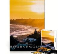 Bournemouth for Adults 1000 Piece Jigsaw Puzzle Logic Practice Peaceful Recreation Clean Edges Lovely Gift (38X26CM)