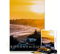 Bournemouth Jigsaw Puzzle for Teenagers 1000 Pieces Brain Stimulation Cozy Relaxation Premium Cut Perfect Present (38X52CM)