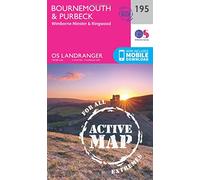 Landranger Active 195 Bournemouth & Purbeck, Wimborne Minster & Ringwood Map With Digital Version - Pink, Pink One Size