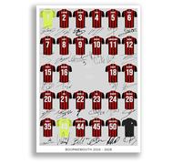 Bournemouth Team Squad 2025-2026 Signed Poster Print Framed Picture Photo Autograph Gift 25/26 Antoine Semenyo Brooks Justin Kluivert (A3 Squad Poster)
