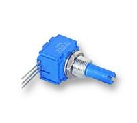 BOURNS 91A1A-B28-D10L Rotary Potentiometer, Conductive Plastic, 91 Series, 1 kohm, Log (Audio), 1 Turns, 500 mW (1 piece)