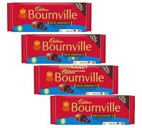 Bournville Old Jamaica Rum and Raisin Chocolate Gift Box | Retro Bournville Chocolate Bars 100g Chocolate x 4 Bar