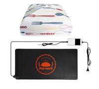 Bourske Bread Fermentation Mat, Heating Mat for Sourdough with Thermostat Bread Warming Mat for Sourdough, Dough Proofing, Yoghurt Baking, Fermentation Mat with Cover for Heat Preservation