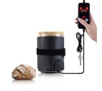 Bourske Sourdough Starter Warmer Jar Heating Wrap, Heat Wrap with NTC Sensor for Bread Proofer, Adjustable Temperature(5-45℃) for Sourdough Fermentation(UK Plug)