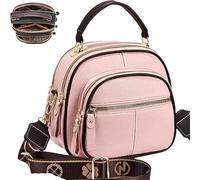 Bousalutend Crossbody Bag, 3 IN 1, Wide Strap Shoulder Gag Leather, Adjustable Strap, Multifunctional Compartments (#07)