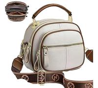 Bousalutend Crossbody Bag, 3 IN 1, Wide Strap Shoulder Gag Leather, Adjustable Strap, Multifunctional Compartments (#06)