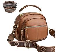 Bousalutend Crossbody Bag, 3 IN 1, Wide Strap Shoulder Gag Leather, Adjustable Strap, Multifunctional Compartments (#02)