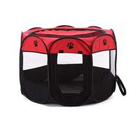 Bousige Dog Bed for Large Medium Small Dogs, Collapsible Pet Octagonal Tent Pet Octagonal Fence Oxford Cloth Pet Octagonal Cage Cat Dog Cage Pet Bed(A,90x90x60cm)