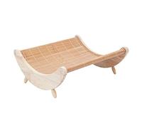 Bousige Dog Bed for Large Medium Small Dogs, Dog Beds Solid Wood Summer Pet Bed Cat Bed Puppies Bed Rocking Chair Mat Adjustable Pet Sleeping Mat Cool Pad Warm