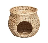 Bousige Dog Bed for Large Medium Small Dogs, Pet Bed Dog Cat Cussion Mat Wicker Four Seasons Soft Warm Washable Scratch Proof For Small Pet(C,30CM)