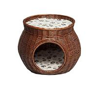 Bousige Dog Bed for Large Medium Small Dogs, Pet Bed Dog Cat Cussion Mat Wicker Four Seasons Soft Warm Washable Scratch Proof For Small Pet(B,30CM)