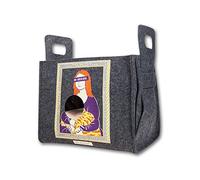 Bousige Dog Bed for Large Medium Small Dogs, Pet Dog Bed Pet Bag Portable Pet Cot Sized For Small & Medium Dogs 35x25x30cm(L X W X H)(Gray)