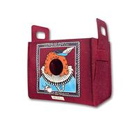 Bousige Dog Bed for Large Medium Small Dogs, Pet Dog Bed Pet Bag Portable Pet Cot Sized For Small & Medium Dogs 35x25x30cm(L X W X H)(Rot)