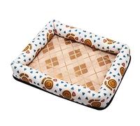 Bousige Dog Bed for Large Medium Small Dogs, Pet Nest Summer Cool Mat Dog Summer Dog Bed Pet Small Medium Dog Cat Litter Full Set Pet Bed(B,S)