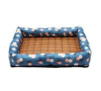 Bousige Dog Bed for Large Medium Small Dogs, Pet Nest Summer Cool Mat Dog Summer Dog Bed Pet Small Medium Dog Cat Litter Full Set Pet Bed(A,S)