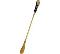 Bousige Shoe Horn Long Handle for Seniors Men Women, Shoe Helper for Elderly European Style Medium and Long Handle Brass Shoehorn, Home High-end Handmade Shoe Lifter