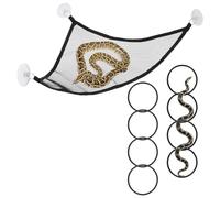 BOUTICOL Snake Enrichment Toys Snake Climbing Accessories 2 PCS Snake Climbing Ring and 1 PCS Hammock for Lguanas Anoles Geckos Snakes Chameleon